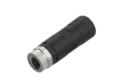 M8-孔头-现场可接线式连接器-塑料外壳金属螺母-3+4PIN