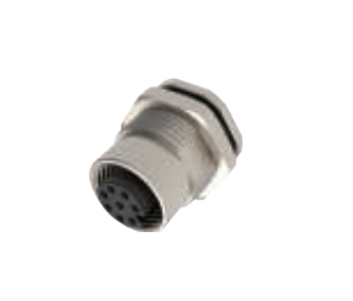 M12-孔头-法兰连接器-后安装-焊接式-3+4+5+6+8PIN