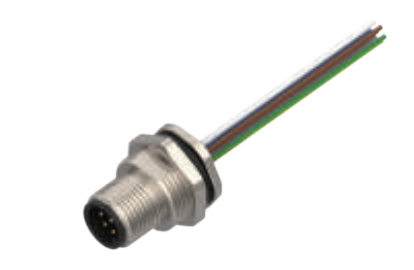 M12-针头-法兰连接器-后安装-散线式-3+4+4.5+5PIN