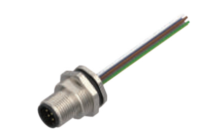 M12-针头-法兰连接器-后安装-散线式-6+8+12PIN