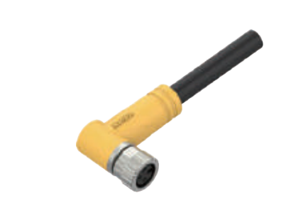 M8-弯角孔头-预铸式连接器-防震止退-屏蔽-8PIN