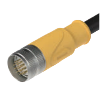 M23-内螺纹-针头-预铸式连接器-12.7+12.9PIN